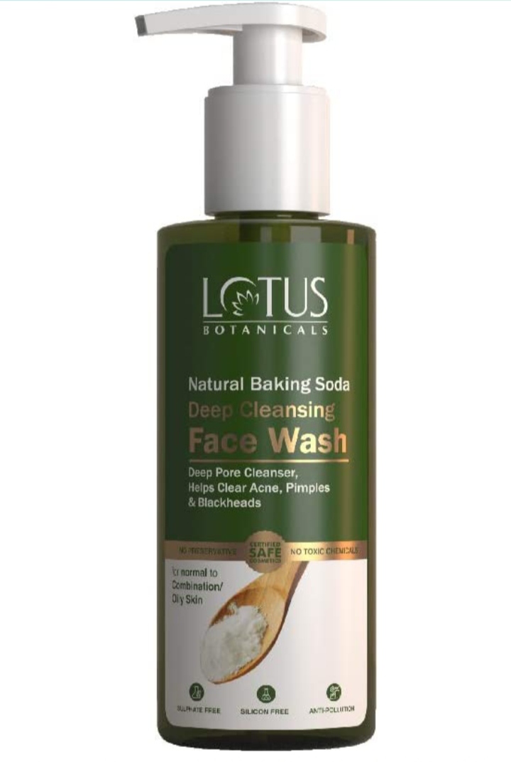 LOTUS HERBALS NATURAL BAKING SODA deep cleansing face wash