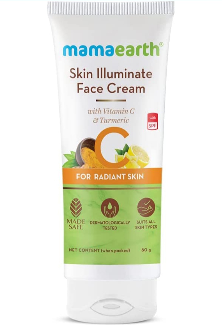 mamaearth skin Illumimate face cream with vitamin c & turmeric