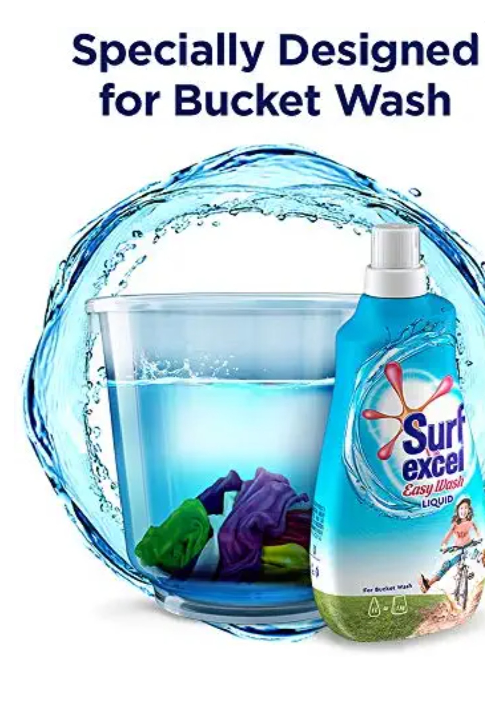 Surf Excel Easy Wash Detergent Liquid, 500 ml￼￼￼￼￼￼￼