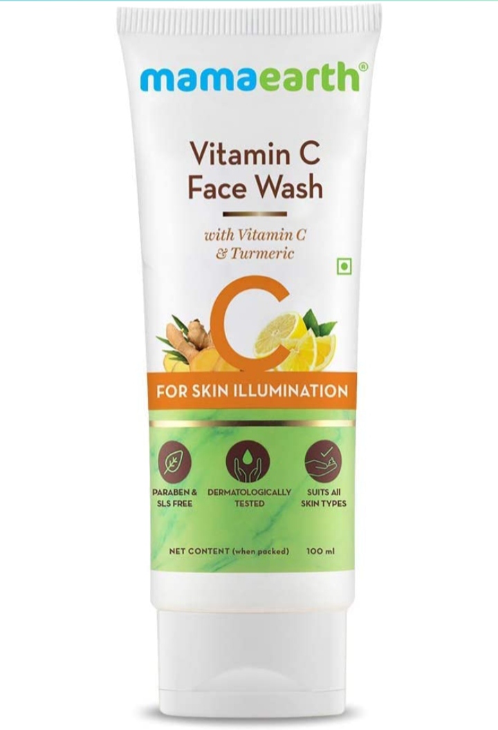 mamaearth vitamin c face wash for skin illumination