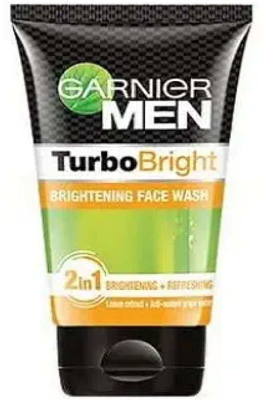 GARNIER MEN TURBO BRIGHT BRIGHTENING FACE WASH