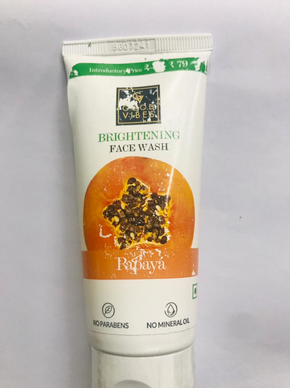 GOOD VIBES BRIGHTENING FACE WASH PAPAYA