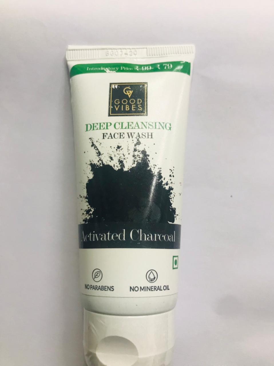 Good vibes activated charcoal deep cleansing