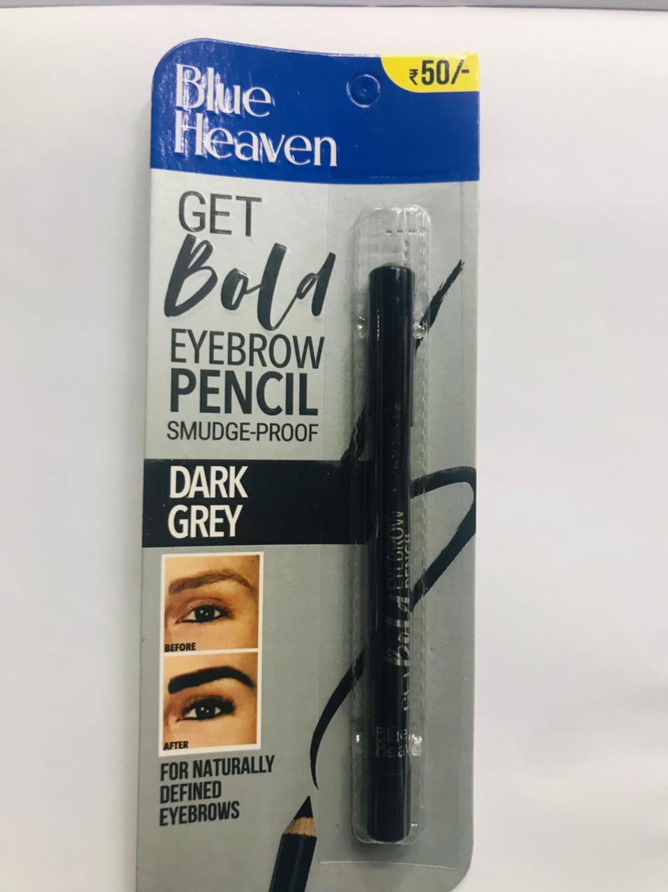 Blue heaven eyebrows pencil smudge-proof dark grey  for naturally defined eyebrow, 1.5 gm