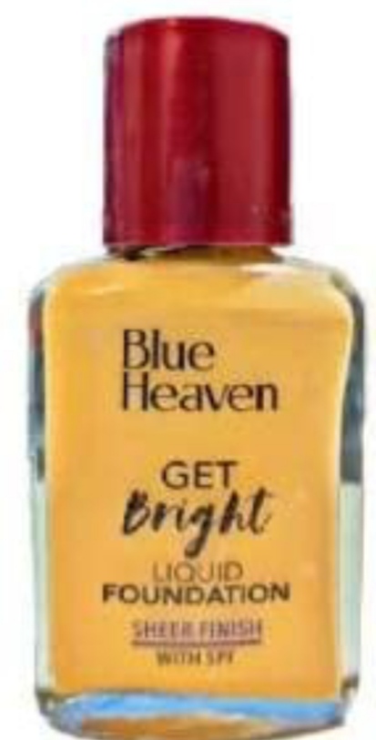 BLUE HEAVEN GET BRIGHT LIQUID FOUNDATION SHEER FINISH WITH SPF