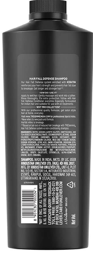 TRESEMME HAIRFALL DEFENSE PRO COLLECTION SHAMPOO