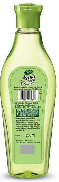 DABUR AMLA ALOE VERA NON STICKY HAIR OIL (LONG & STRONG HAIR)