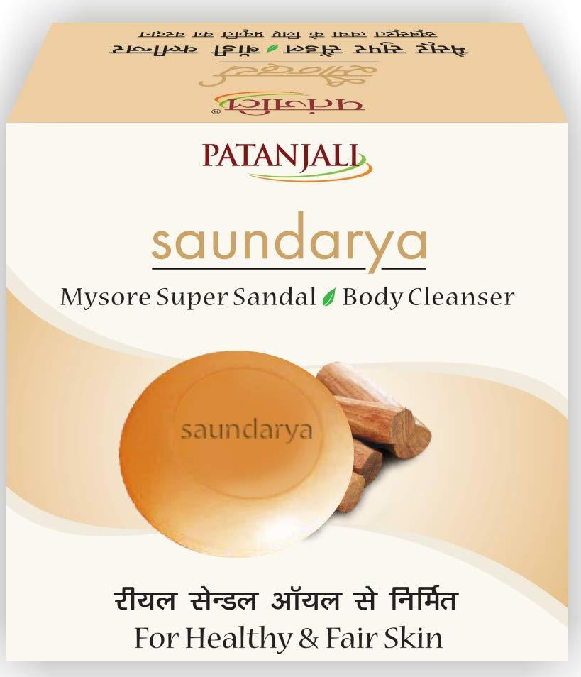 PATANJALI SAUNDARYA  BODY CLEANSER (MYSORE SUPER SANDAL )