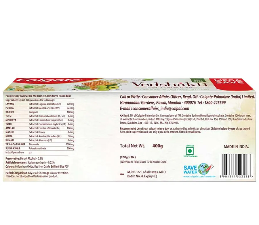 COLGATE VEDSHAKTI ( COMPLETE AYURVEDIC PROTECTION )