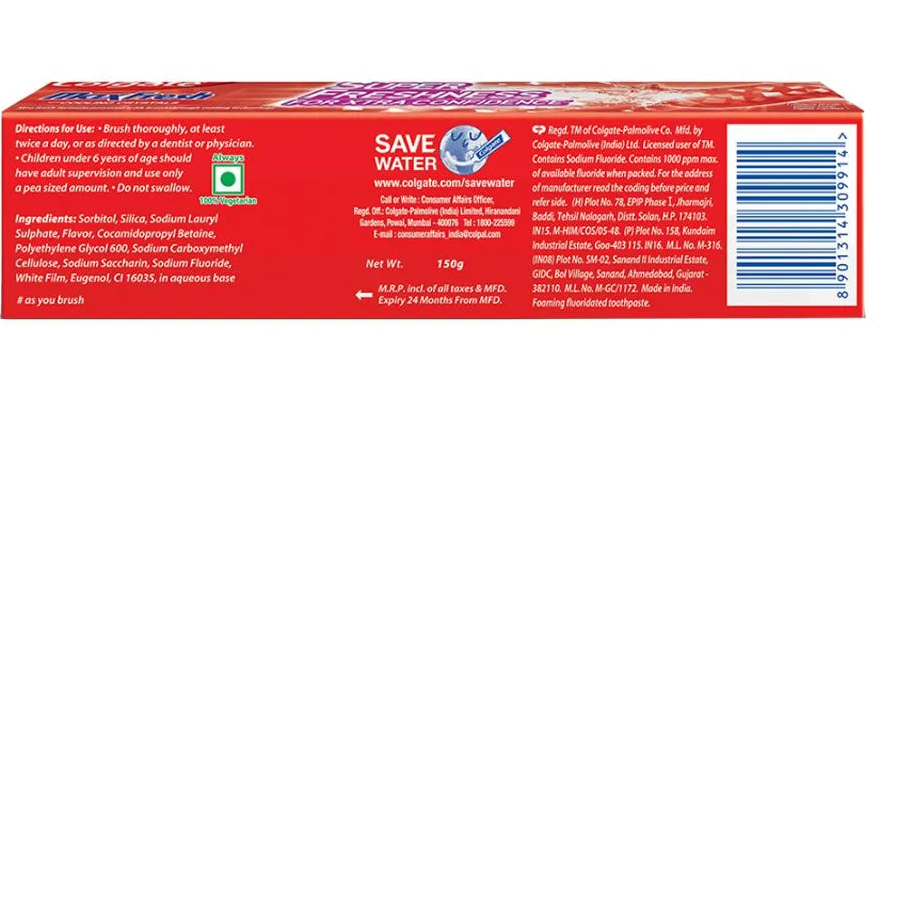 COLGATE MAX FRESHWITH COOLING CRYSTALS(SPICY FRESH)